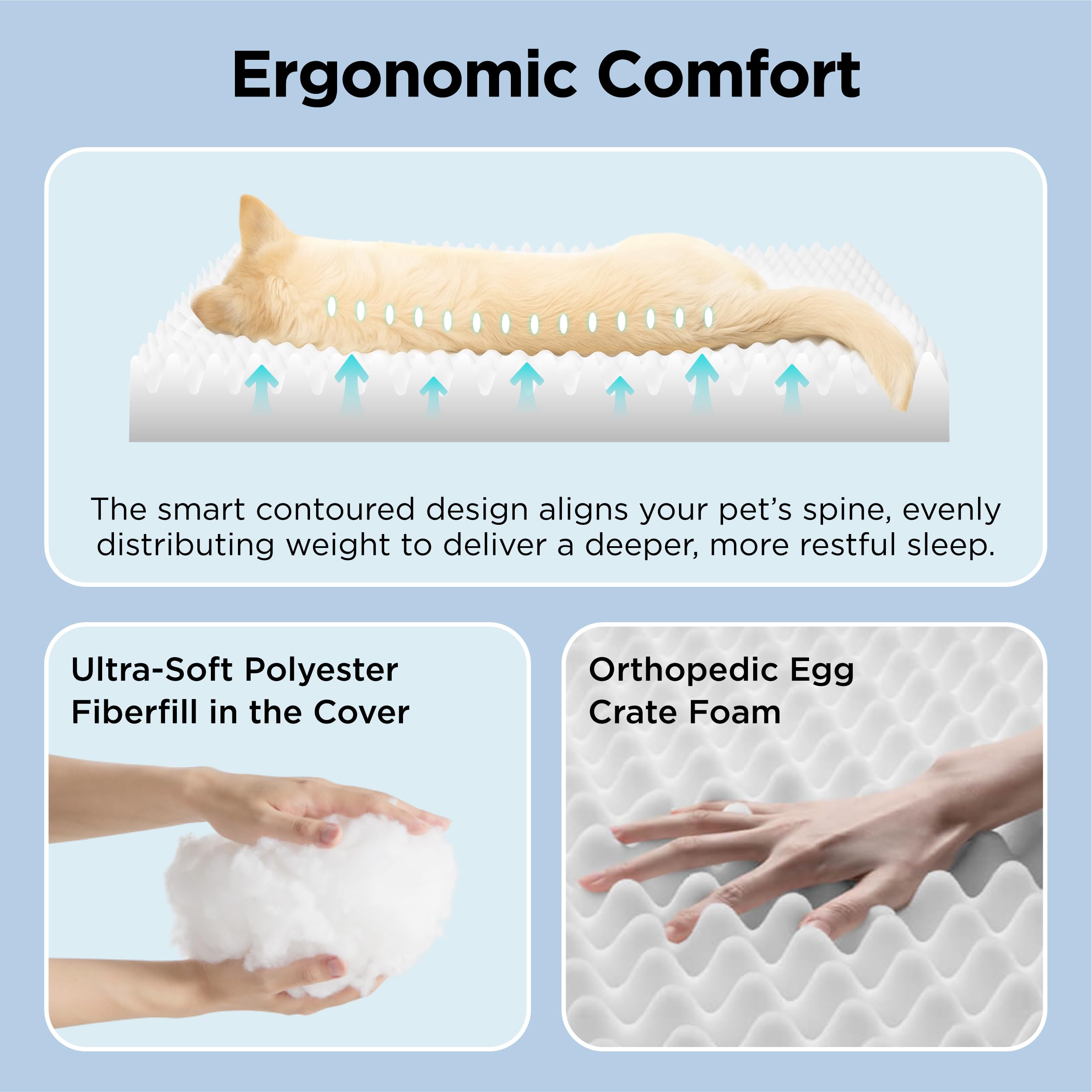 Bedsure waterproof liner protects foam from spills for longer durability.