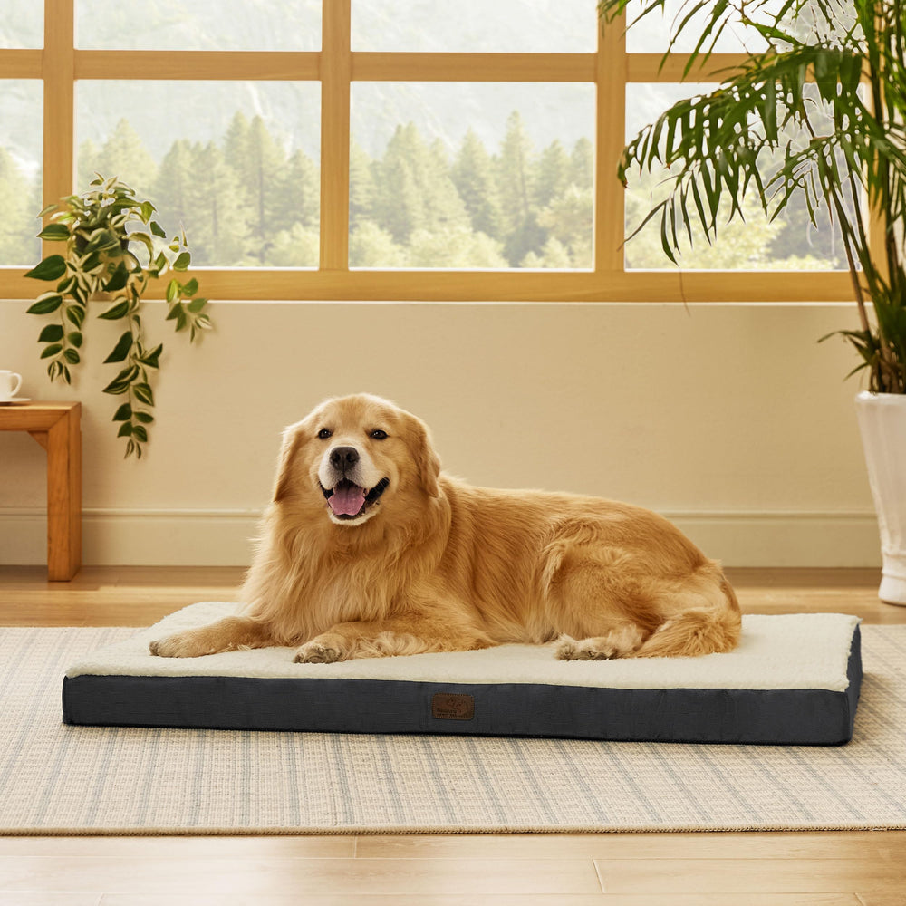 Bedsure XL dog bed easy-care cover resists fading and shrinking