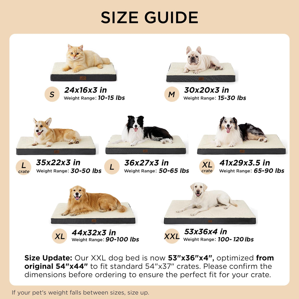 Bedsure XL fits dogs up to 90 lbs with ample lounging space