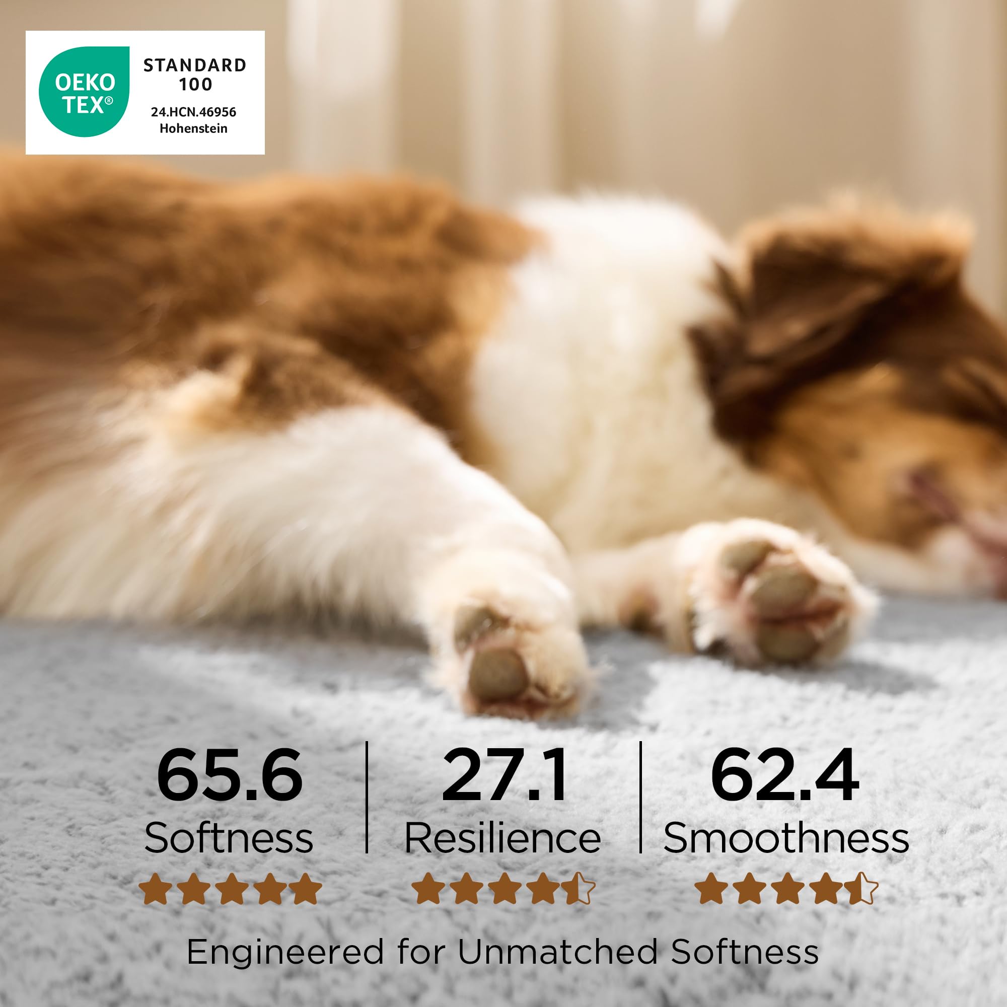 Bedsure XL dog bed sherpa fabric offers plush comfort.