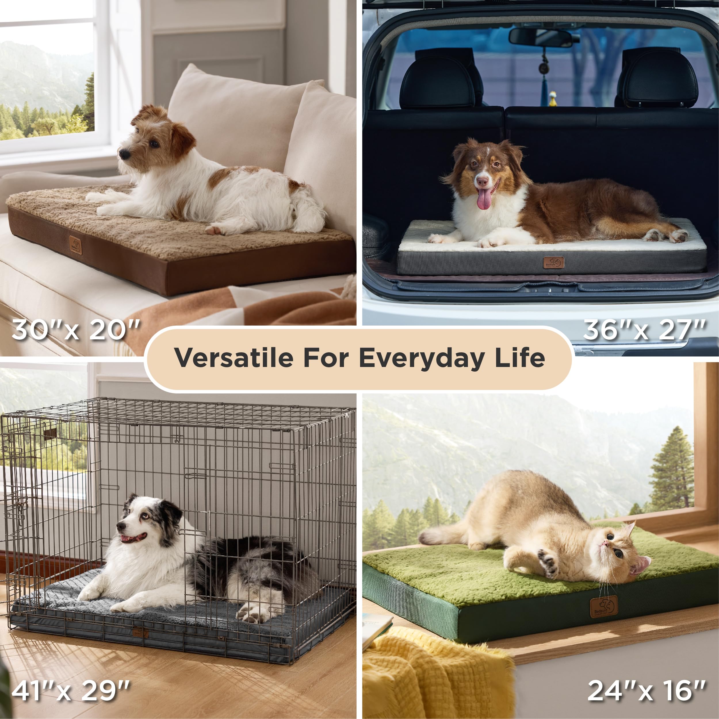 Bedsure XL dog bed for home, travel, and outdoor use