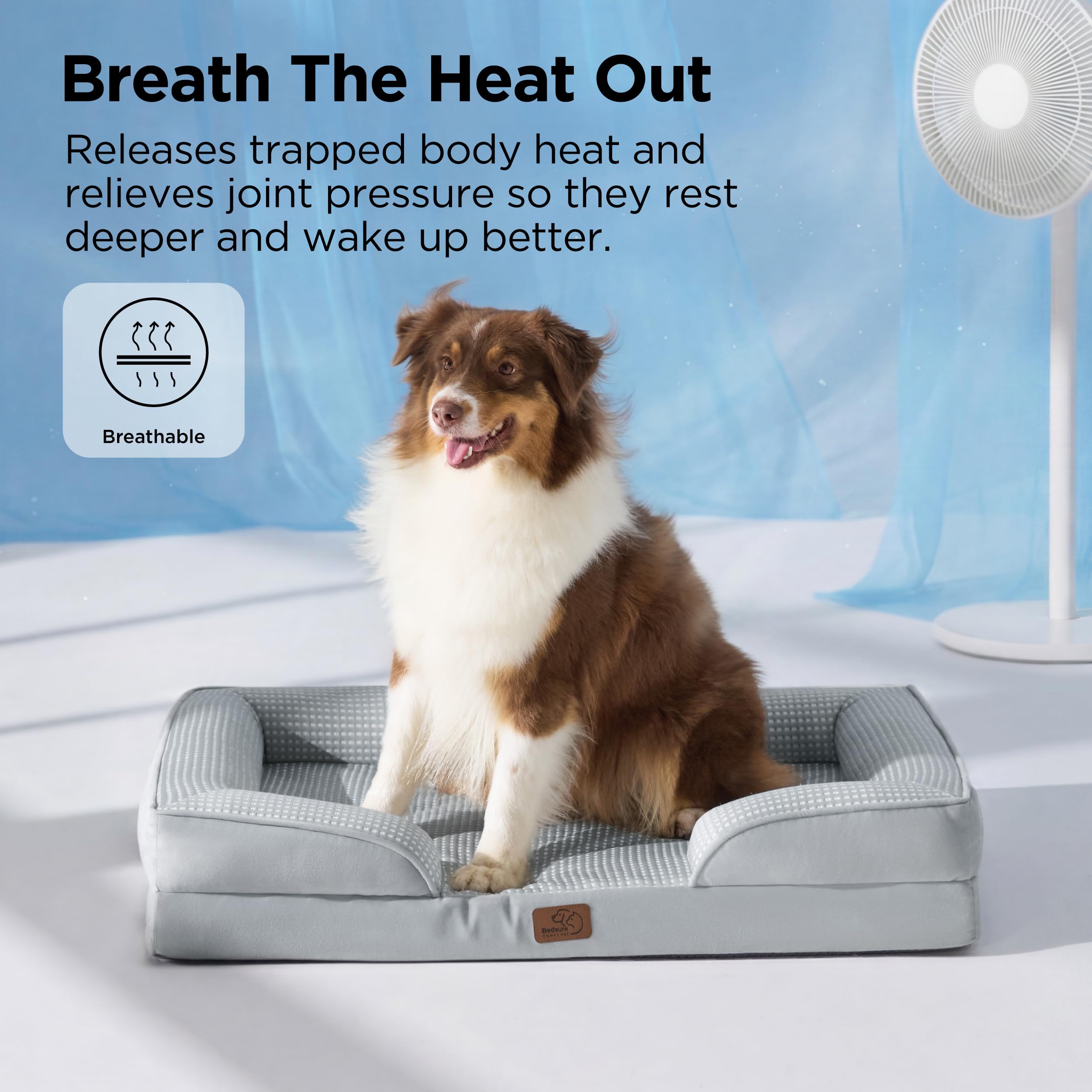 Bedsure XL Dog Bed waterproof removable cover protects and cleans quickly