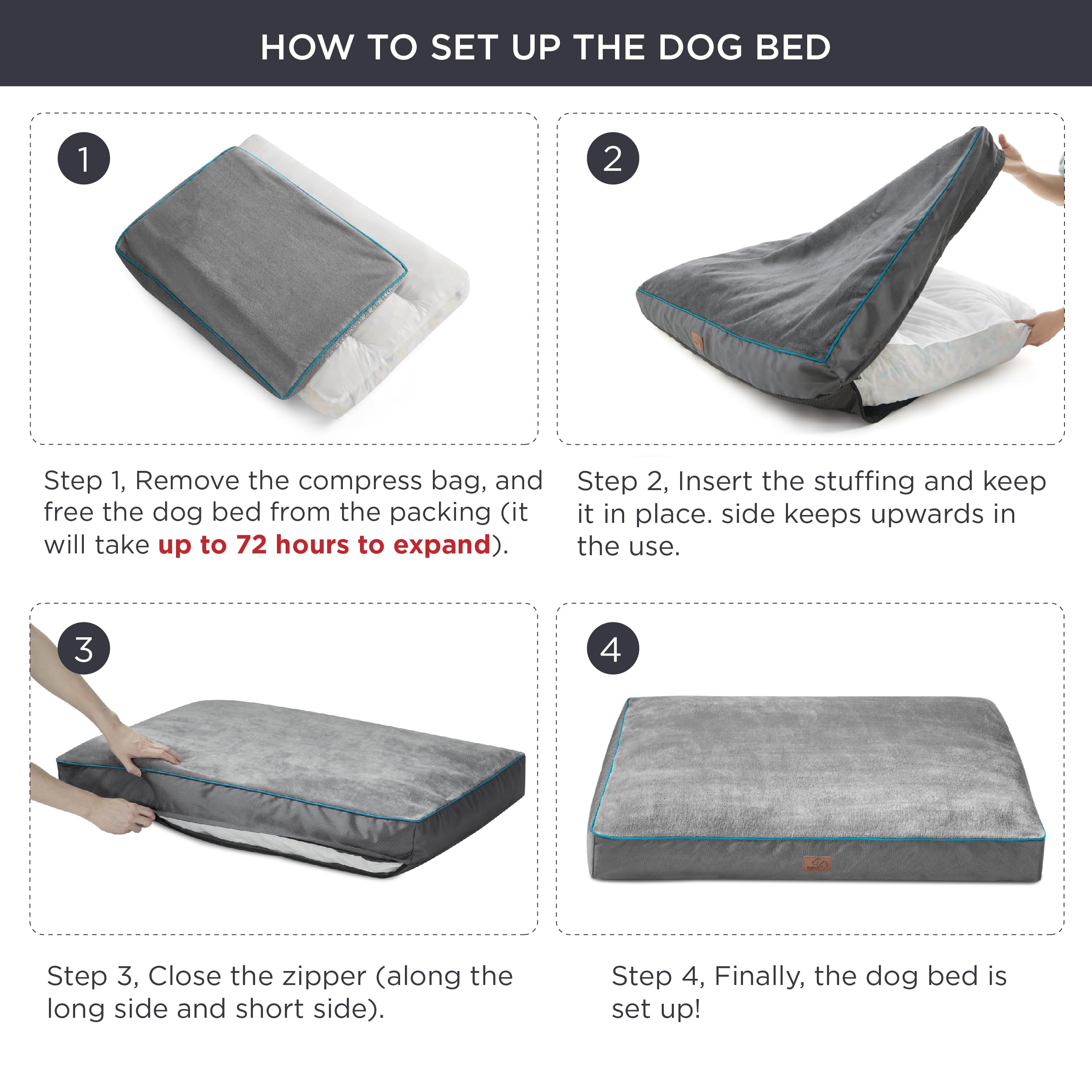 Bedsure XL Indoor Outdoor Use suitable for home, crates, or travel.