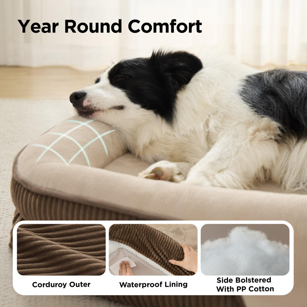 Bedsure 42-inch oval bed size suits large dogs comfortably