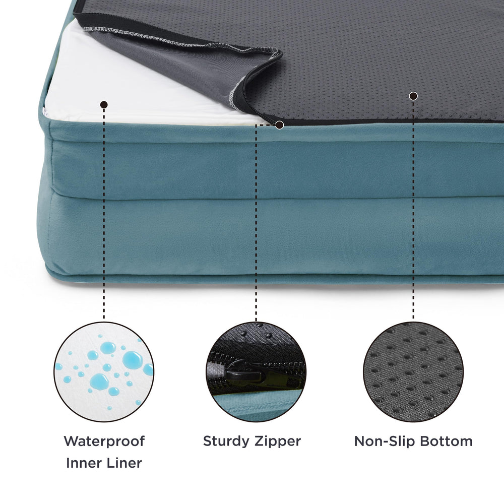 Bedsure XL bed shows four-sided bolsters enhancing cuddling comfort and neck support