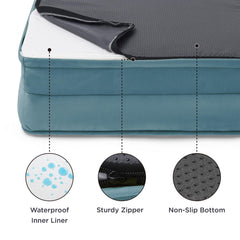 Bedsure XL bed shows four-sided bolsters enhancing cuddling comfort and neck support