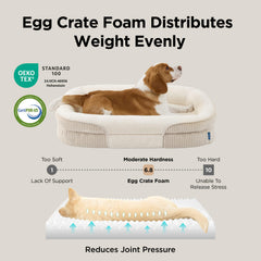 Bedsure non-slip bottom helps keep the bed steady on floor surfaces