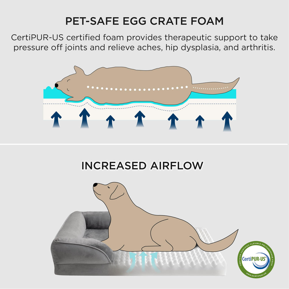 Bedsure XL orthopedic dog bed with waterproof cover protects against spills daily use