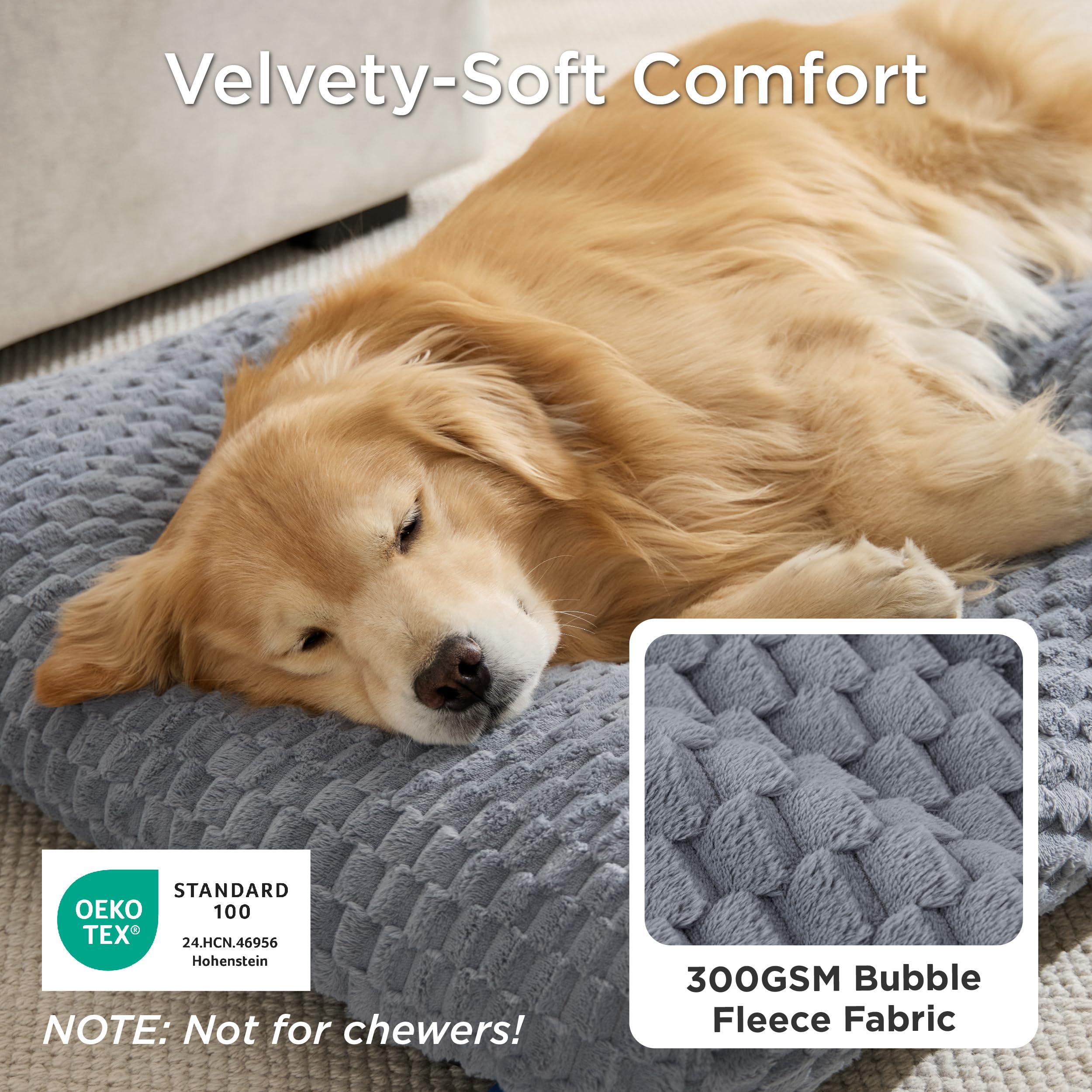 Bedsure XL bed with PP cotton fill for cloud-like support.