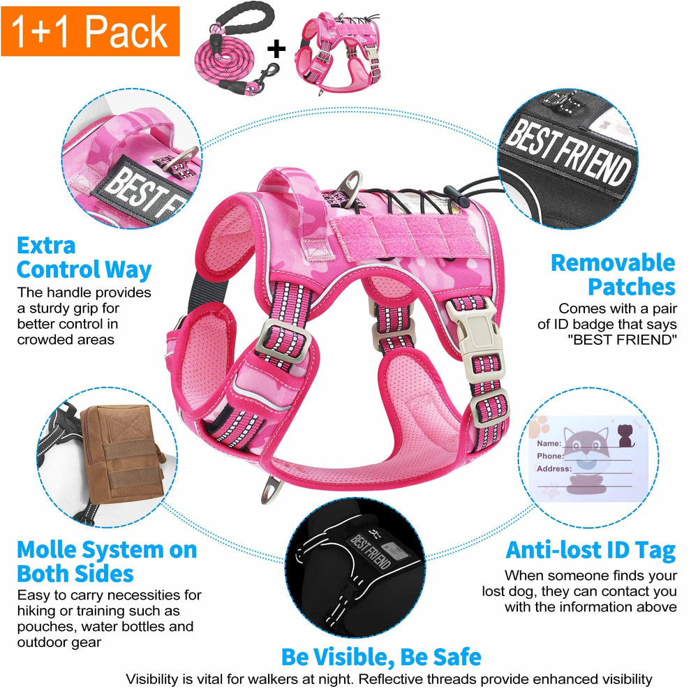 Beebiepet anti-lost ID tag harness with writable contact details