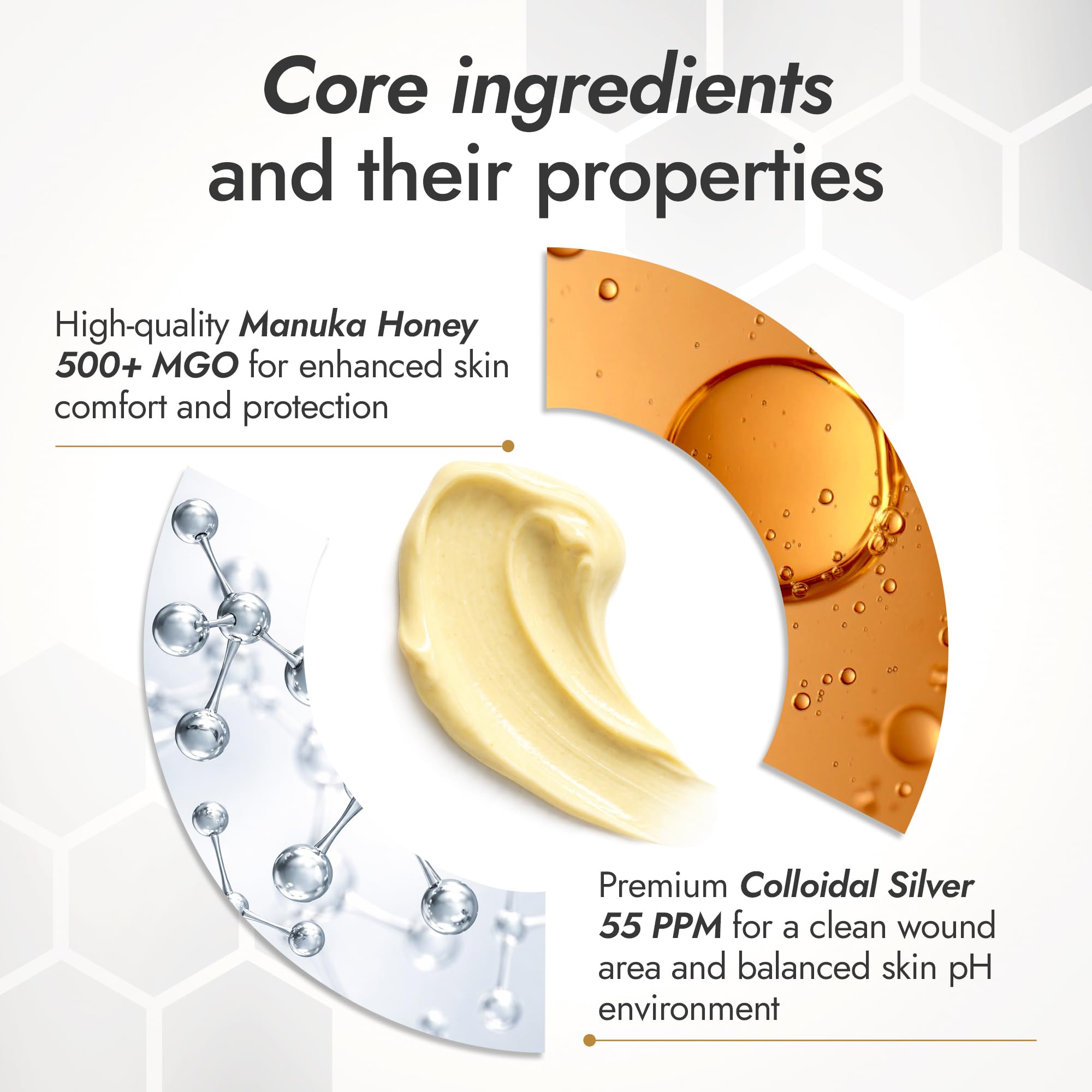 BeeCare+ Dog wound-care ointment applied to affected areas for soothing relief