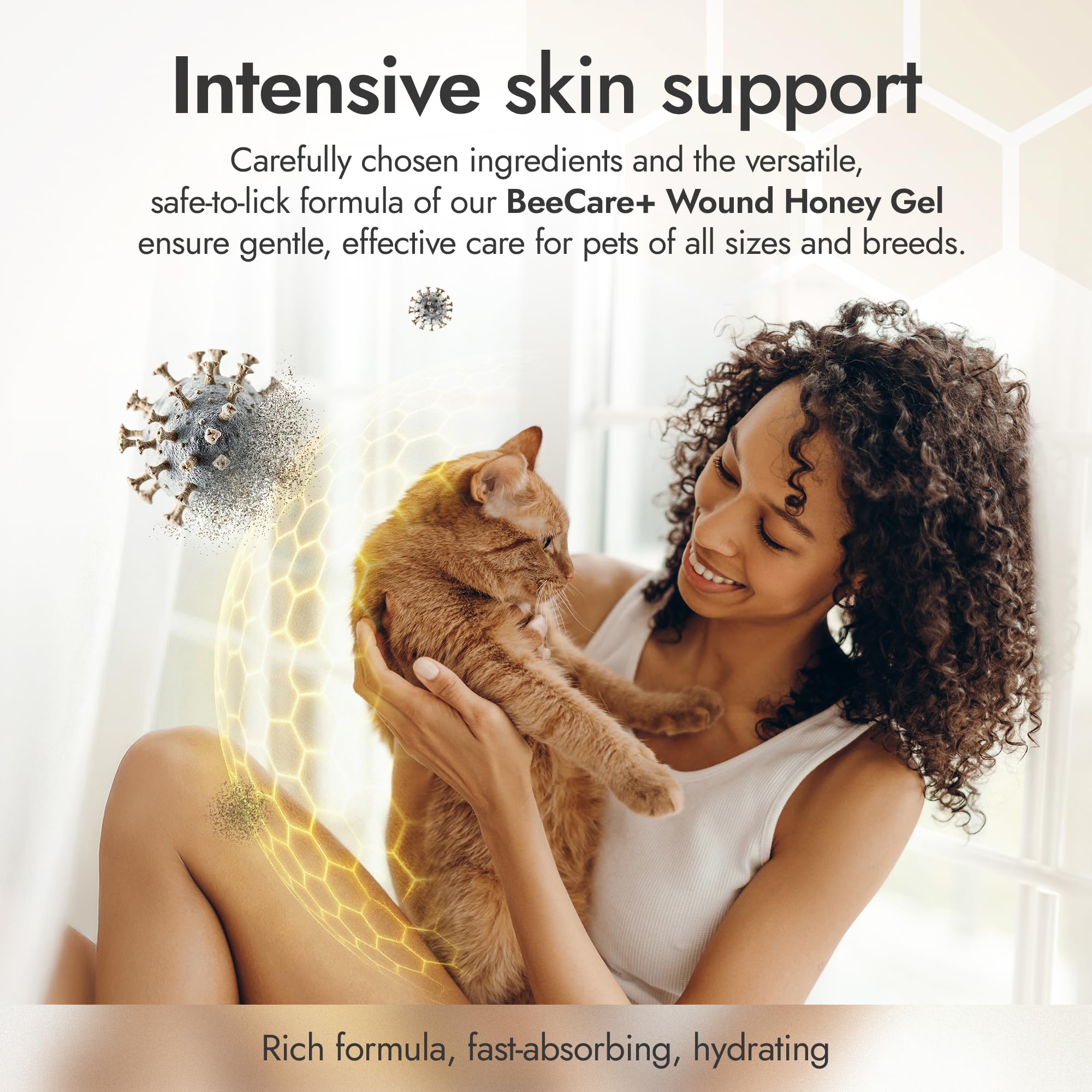 BeeCare+ hot-spot treatment for dogs and cats supporting targeted care