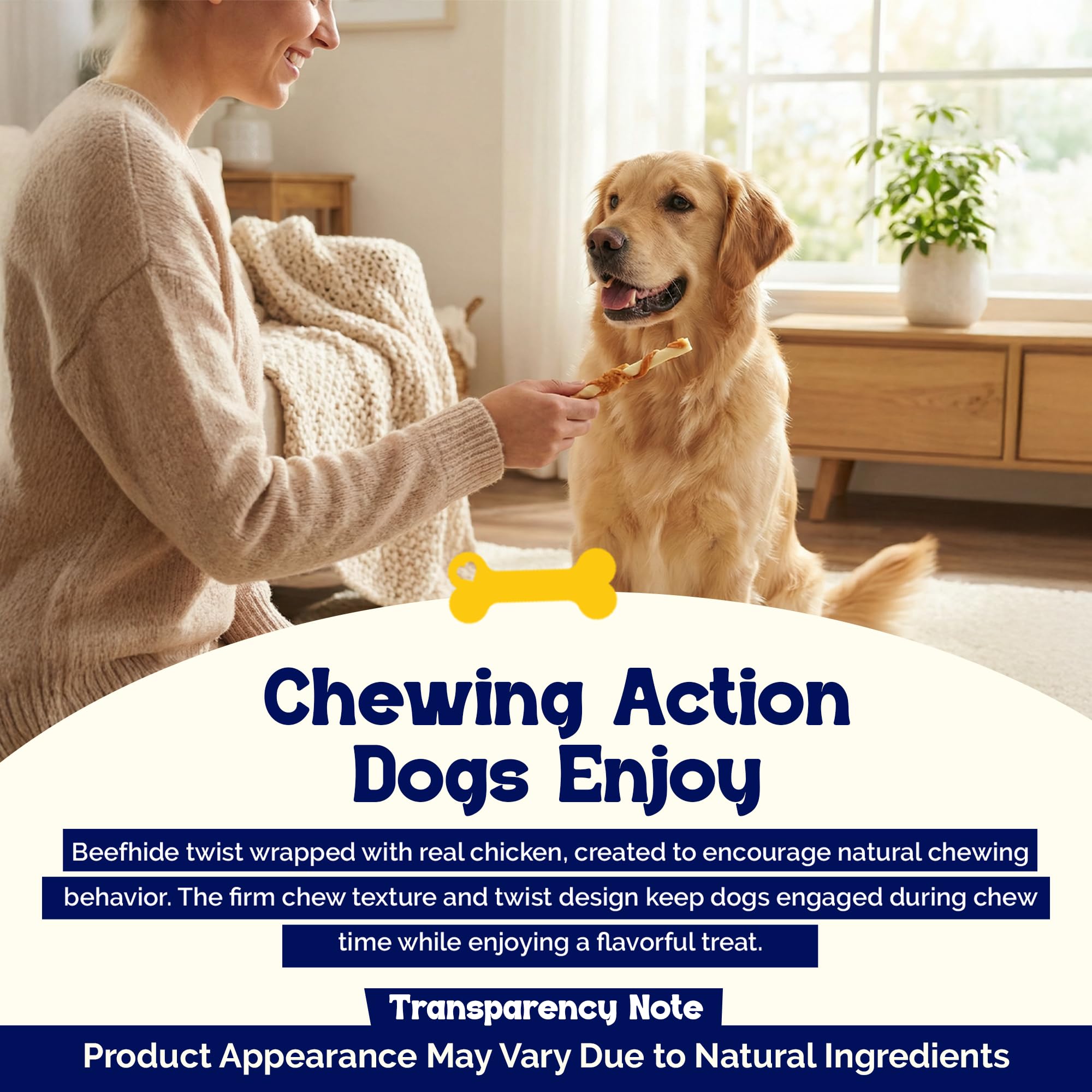 Beefeaters beefhide-twist with real chicken for dogs