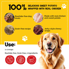 Beefeaters rawhide-free dog chew shown as a safe daily treat.