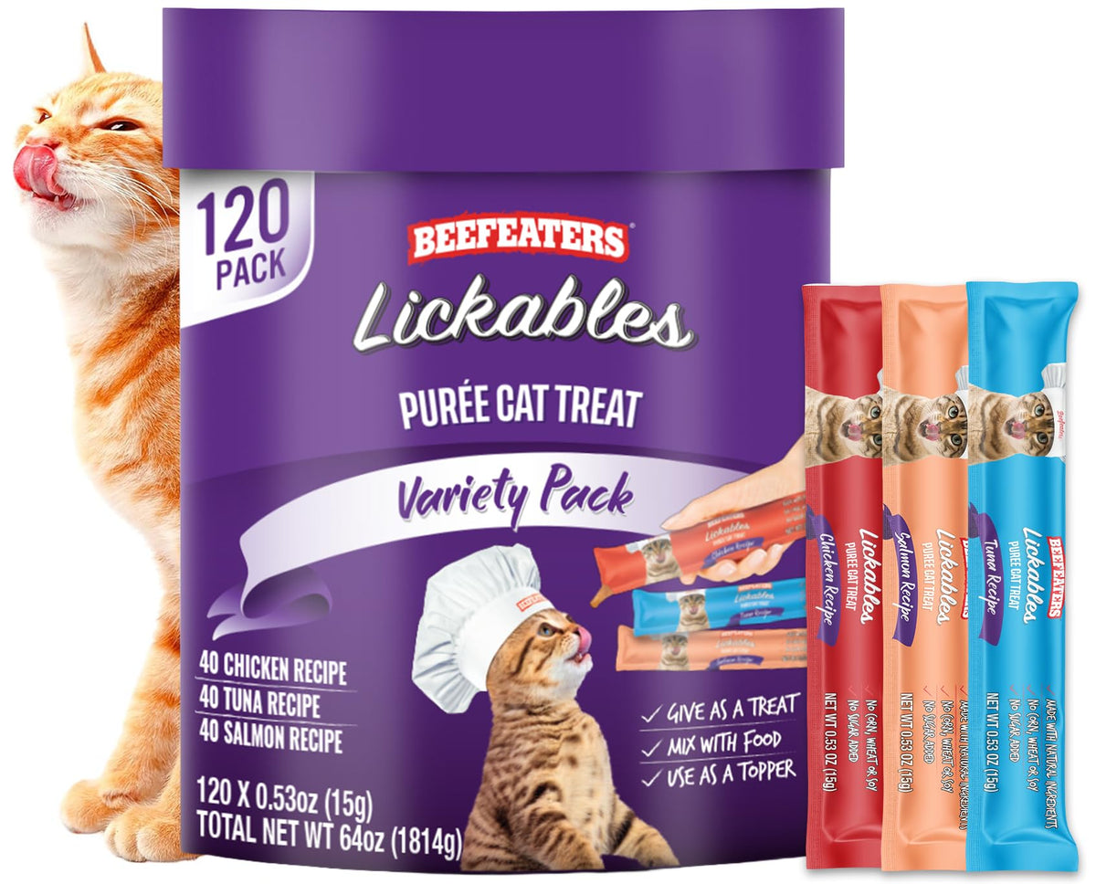 Beefeaters salmon puree tube for moisture-rich feeding and taste appeal