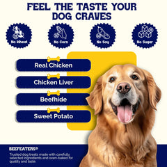 Beefeaters beefhide kabobs with real-chicken visible deliver flavors dogs crave.