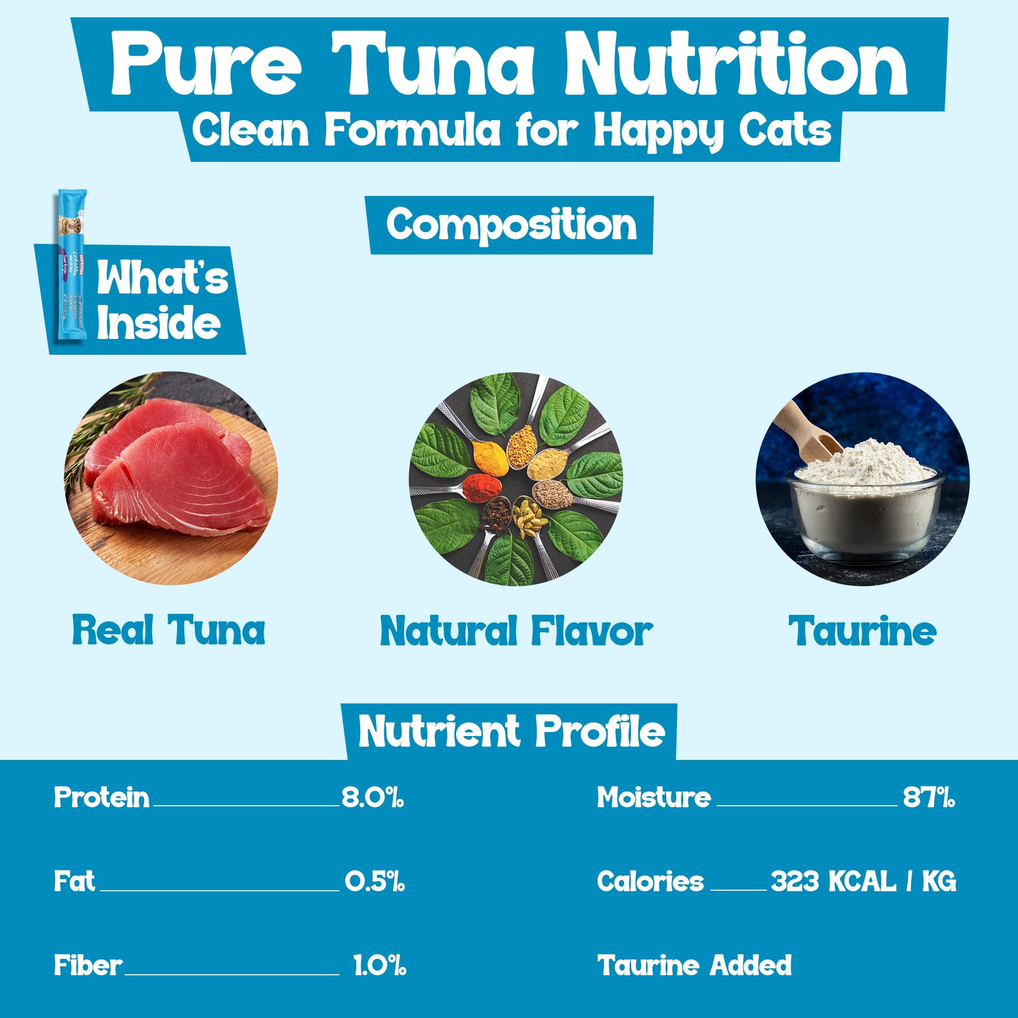 Beefeaters tuna puree closeup texture highlights protein-rich, grain-free cat treats without fillers.