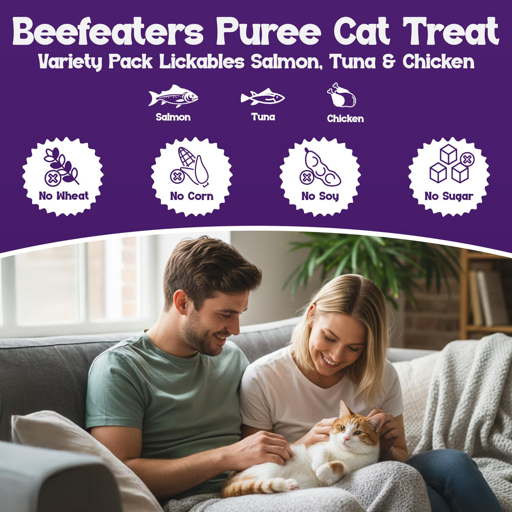 Beefeaters chicken puree tube for daily moisture and rewards