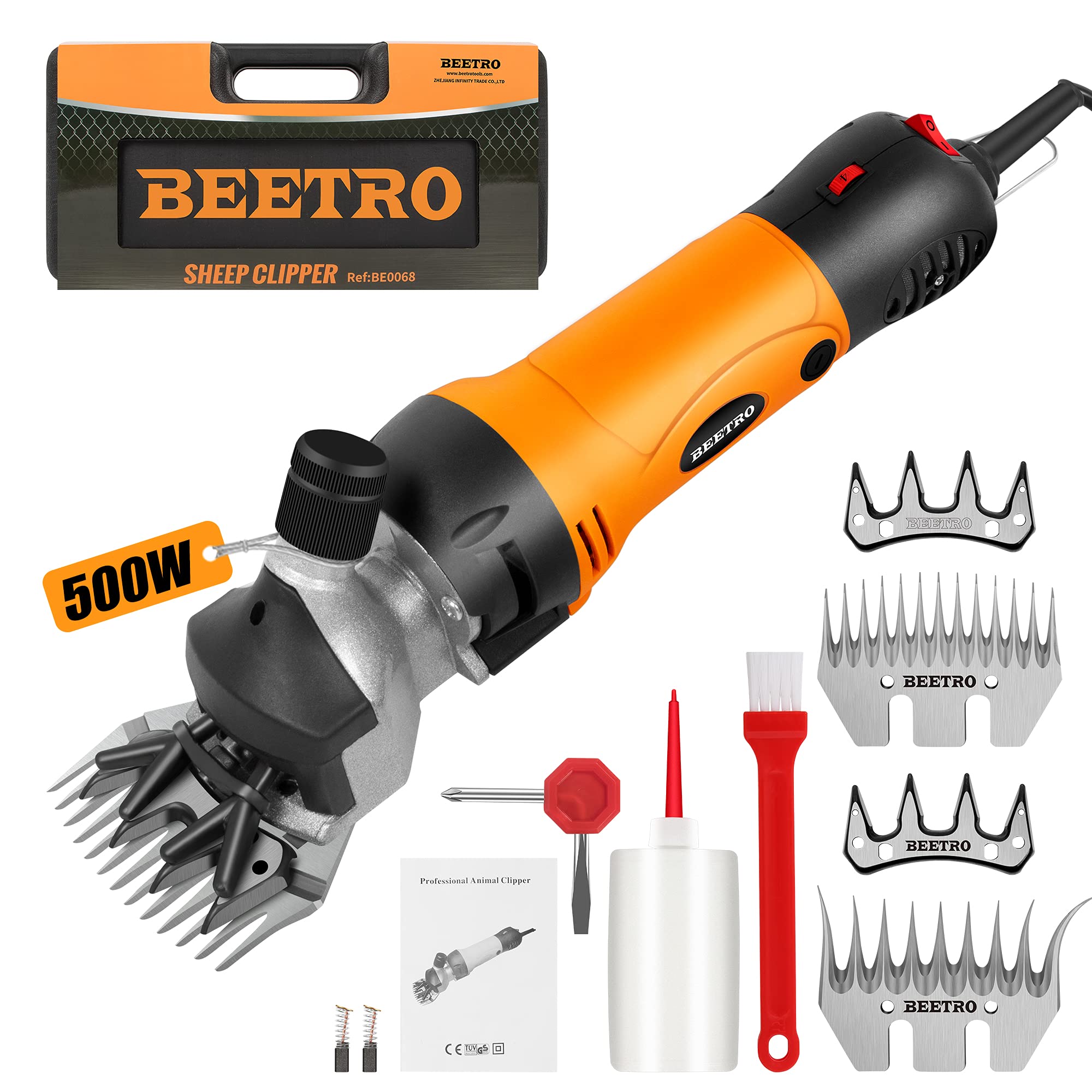 BEETRO 500W sheep shear motor close-up for powerful grooming