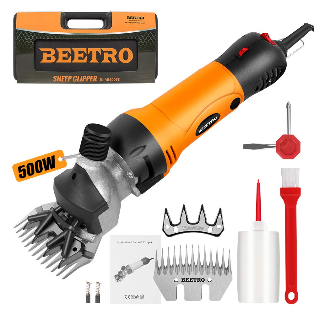BEETRO 500W sheep shear power overview for efficient livestock clipping.