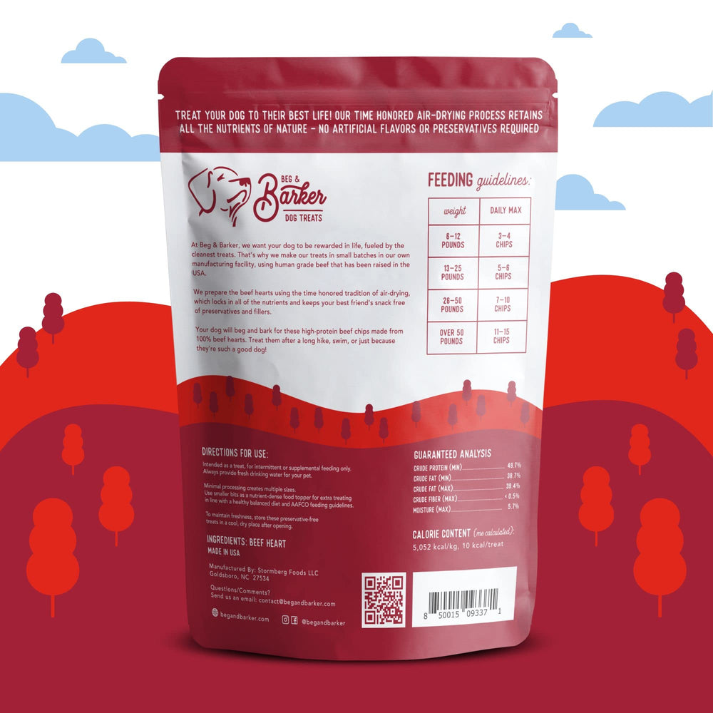Close-up of ingredients highlighting 100% beef with no fillers.