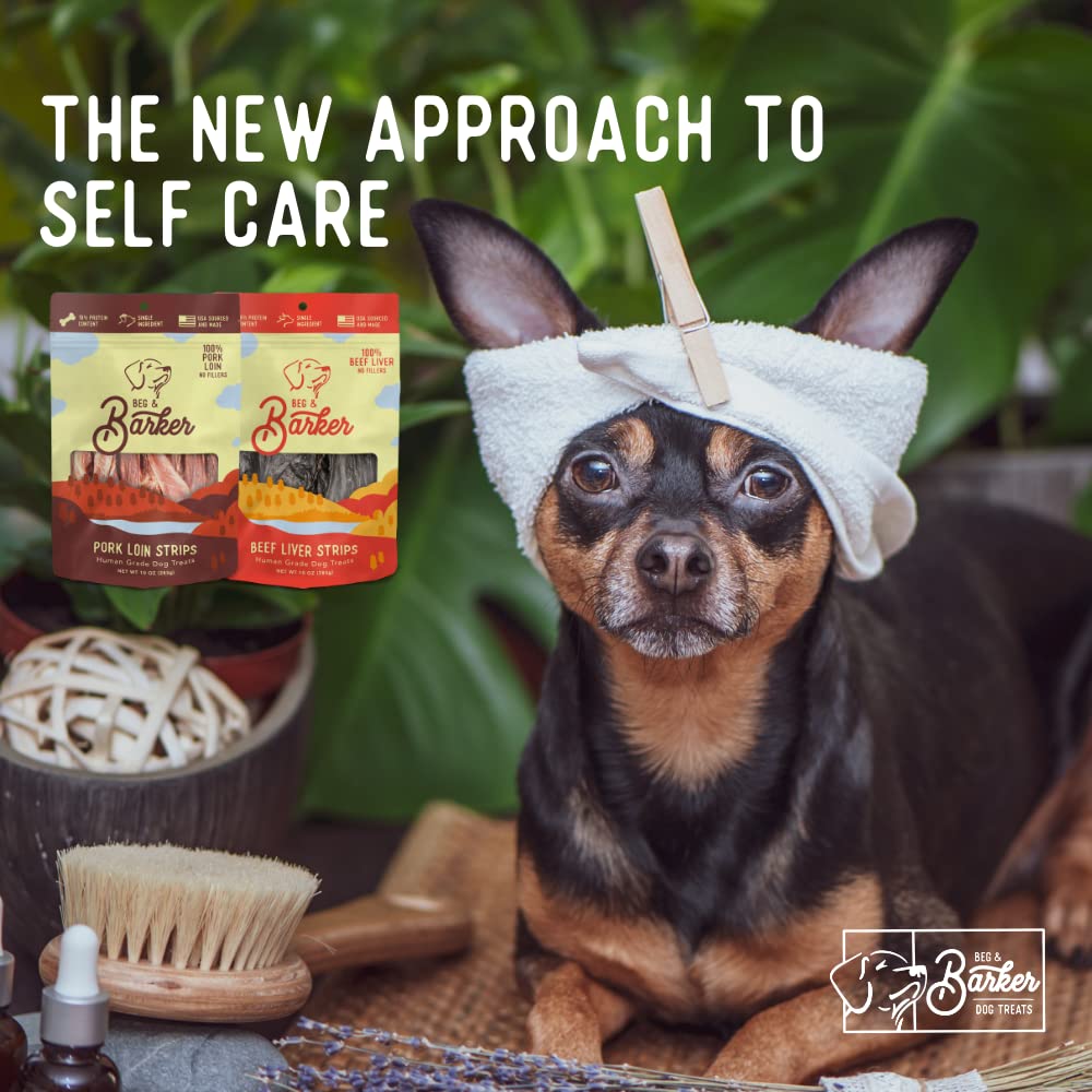 Beg & Barker air-dried liver jerky slices for protein-rich snacking.