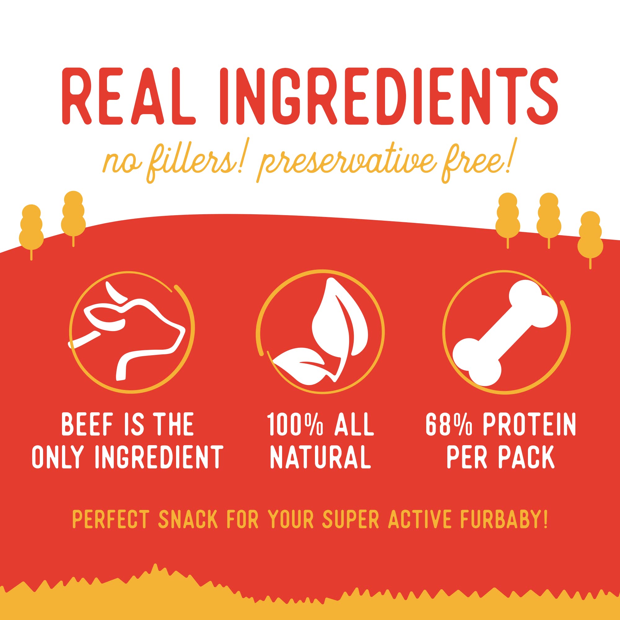 Beg & Barker protein-packed liver jerky highlights single-ingredient nutrition.