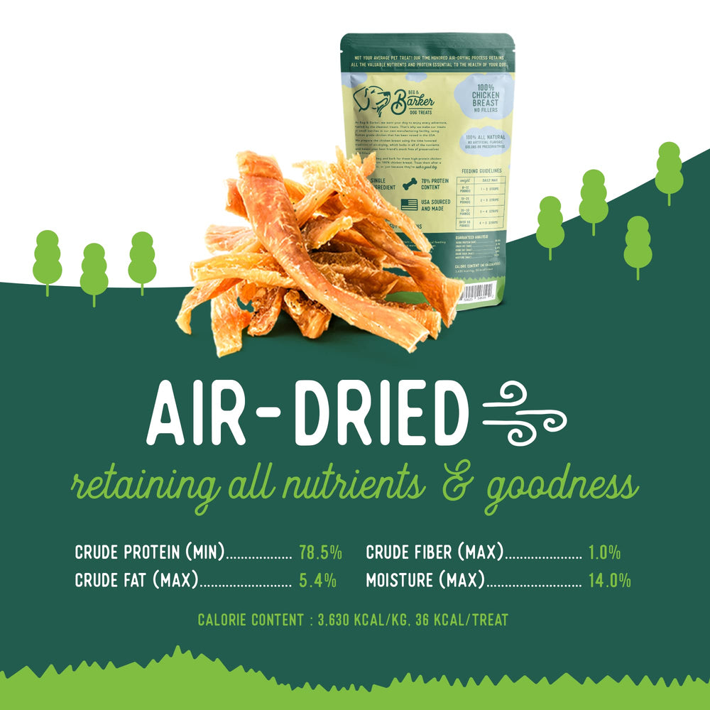 Beg & Barker slow air-dried strips deliver savory texture and natural flavor.