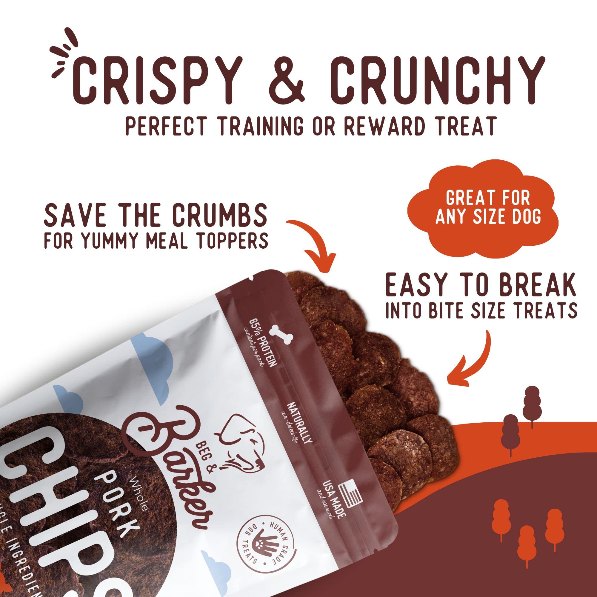 Beg & Barker air-dried process label highlights natural nutrients without fillers