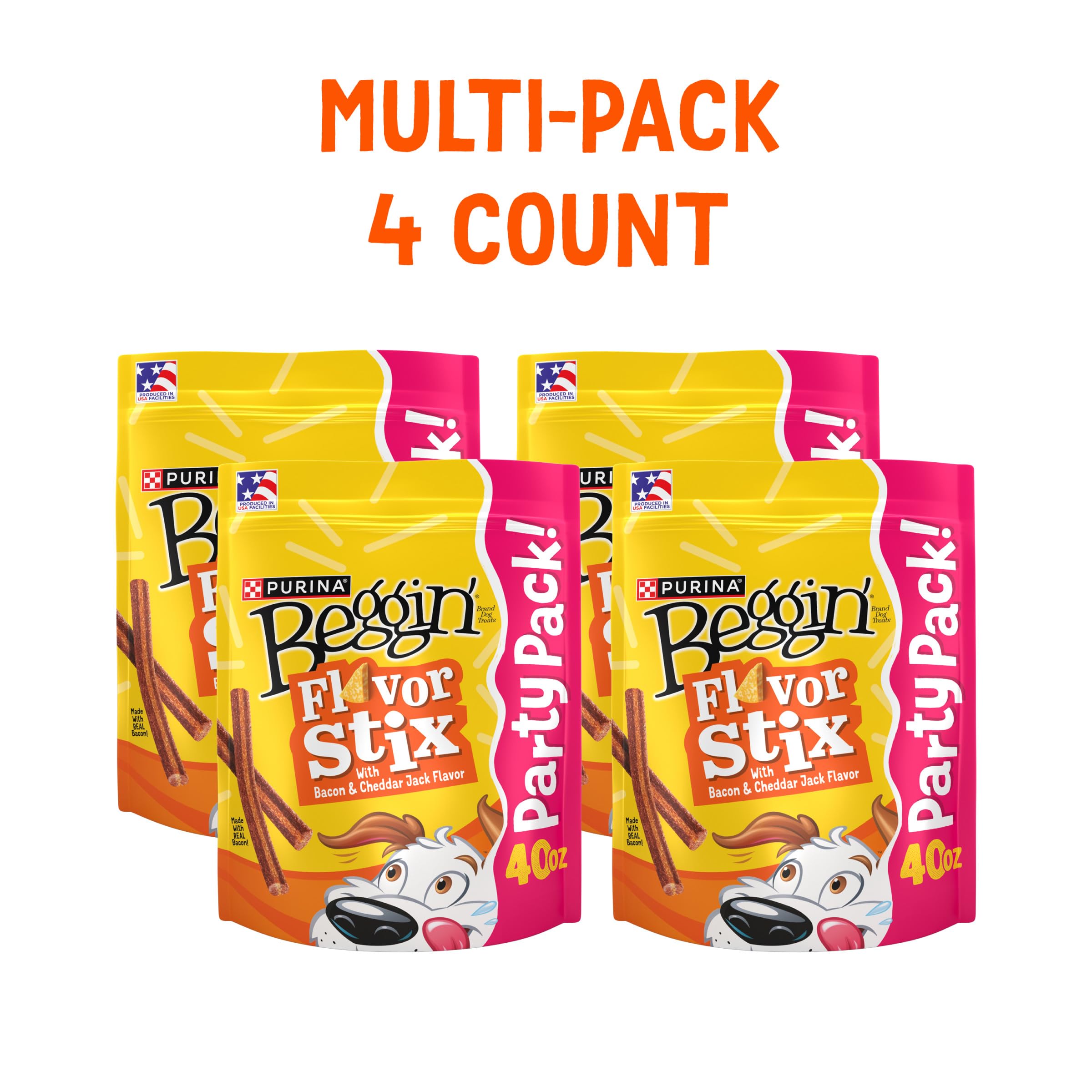 Close-up of Beggin’ Flavor Stix highlighting the soft, meaty texture.