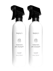 Begley's No Rinse bottle front for bathless pet cleaning