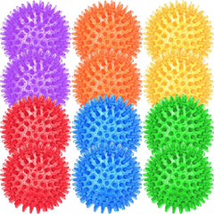 Beieverluck blue 2.5-inch spiky dog ball for indoor fetch and chewing