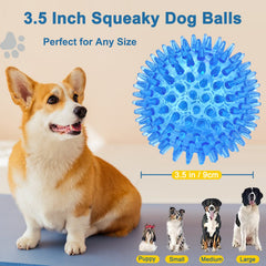 Beieverluck green spiky squeaky ball for indoor play and training