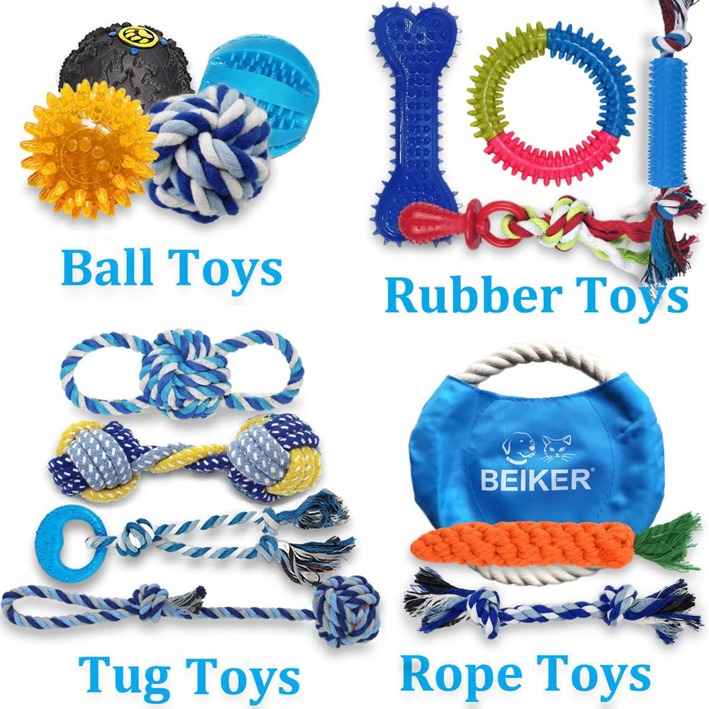 Beiker squeaky ball toy engages puppies for interactive play sessions.
