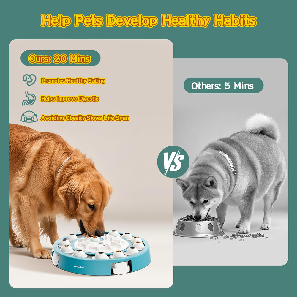 Beitophome dog puzzle Level 4 fits small to large dogs for shared fun