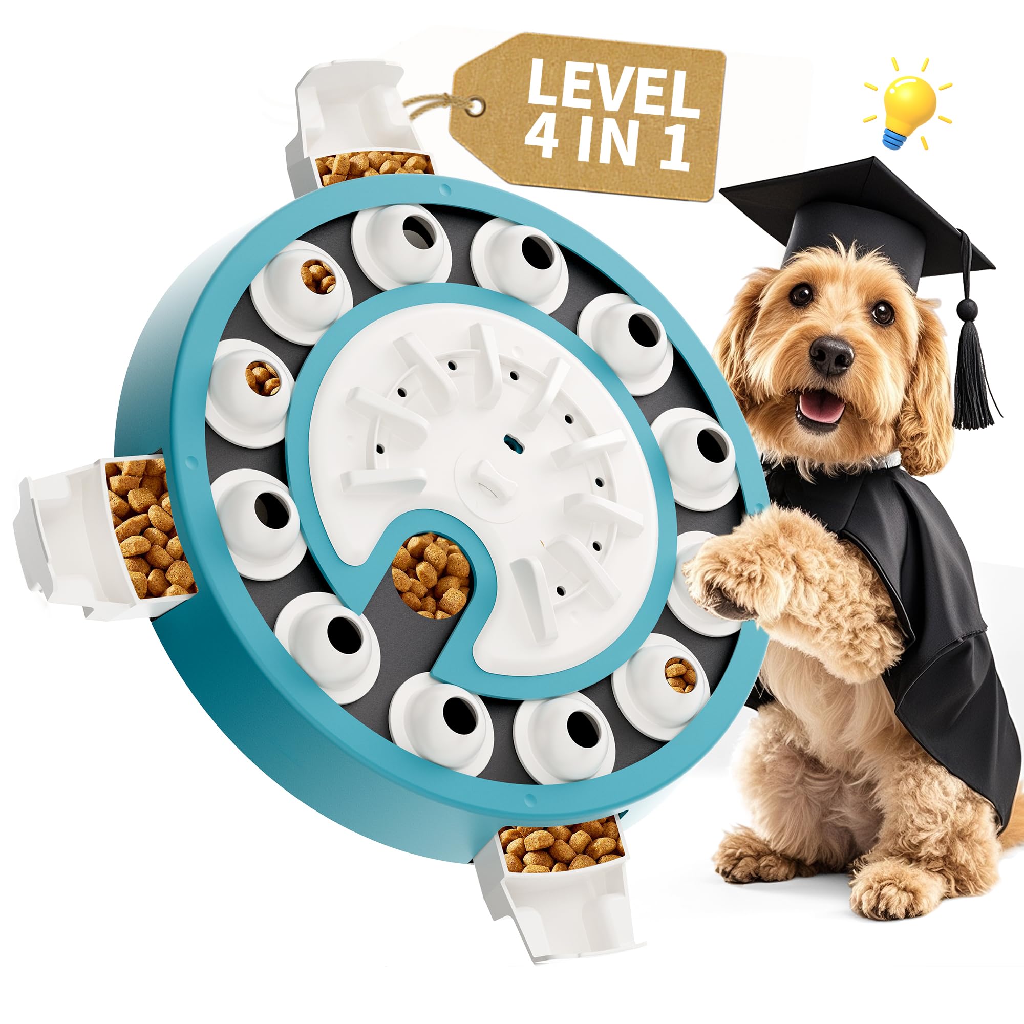 Beitophome dog puzzle Level 4 slows meals for healthier feeding
