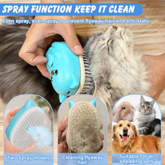BeiyoQSZ cat steam brush removable head ready for cleaning