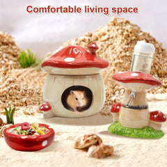 BELEATAL hamster accessories set provides a complete habitat enrichment kit.