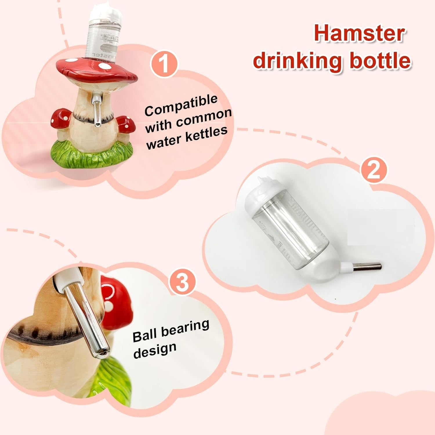 BELEATAL hamster food bowl supports easy feeding and portion control.