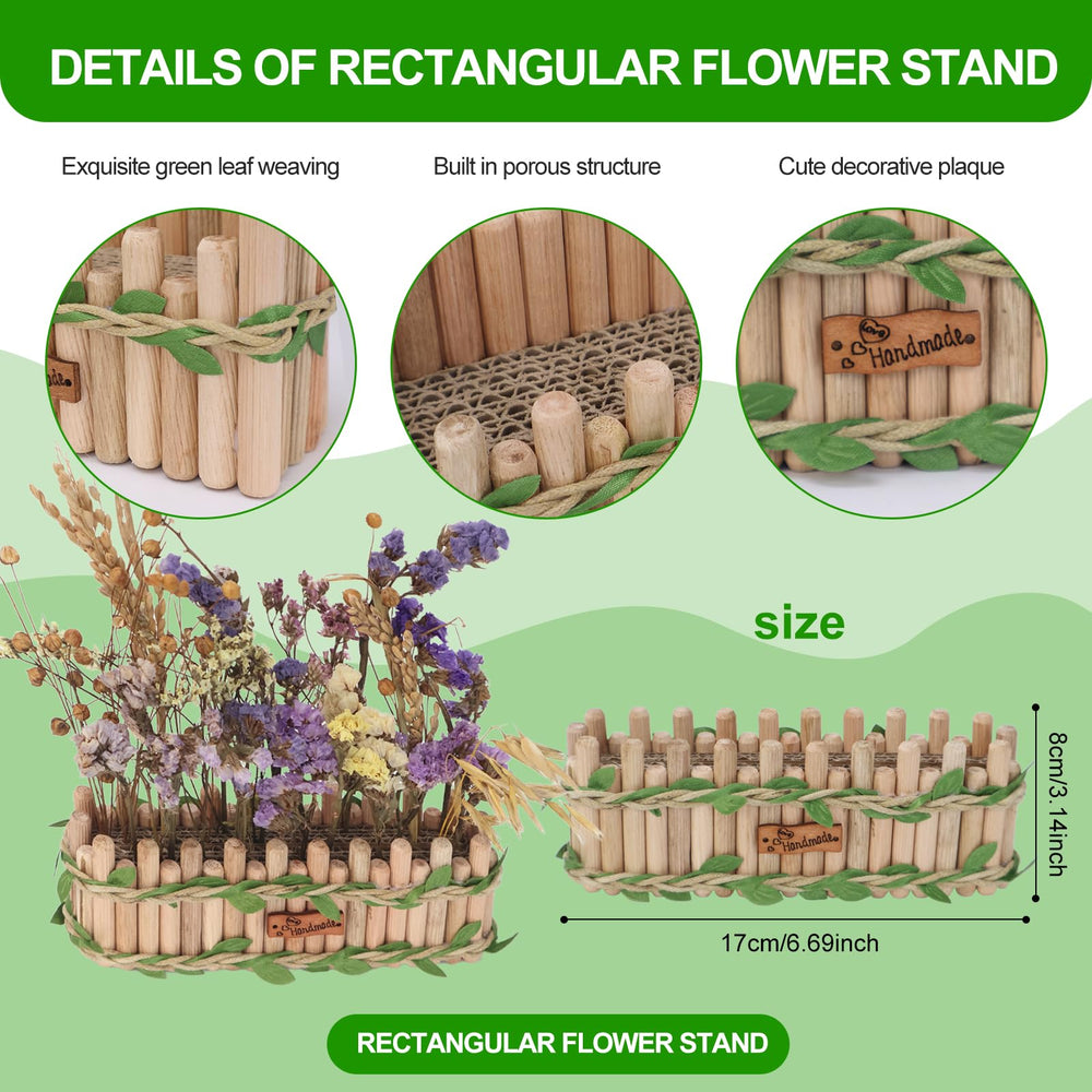 BELEATAL wooden feeding stand rectangle showcases natural wood design supporting safe chewing.