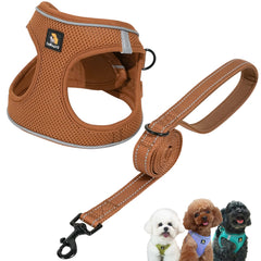 BELLA & PAL Step-in vest harness with easy on-and-off design for busy mornings.