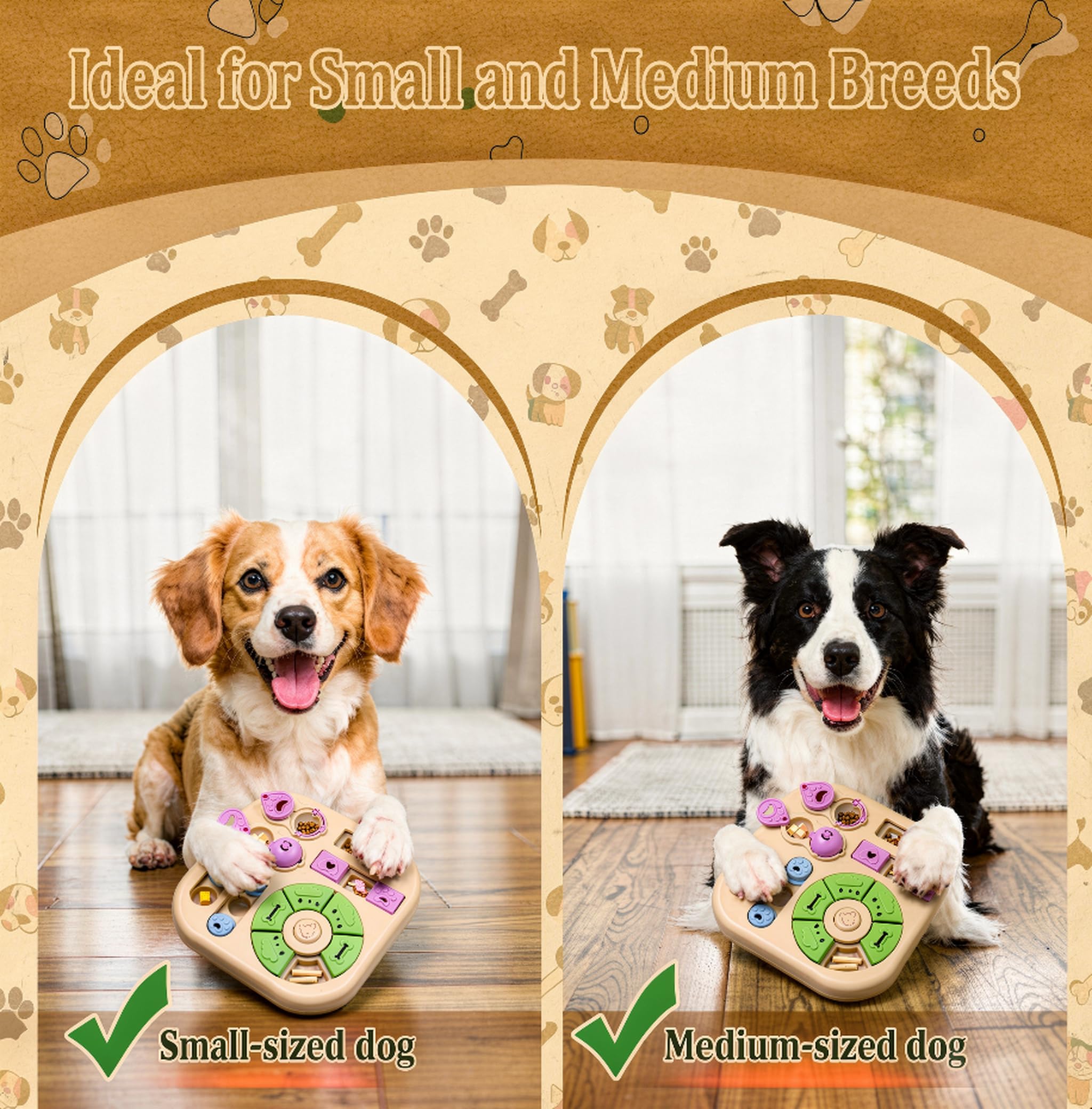 BELLEDO non-slip pads keep the toy steady on slick floors