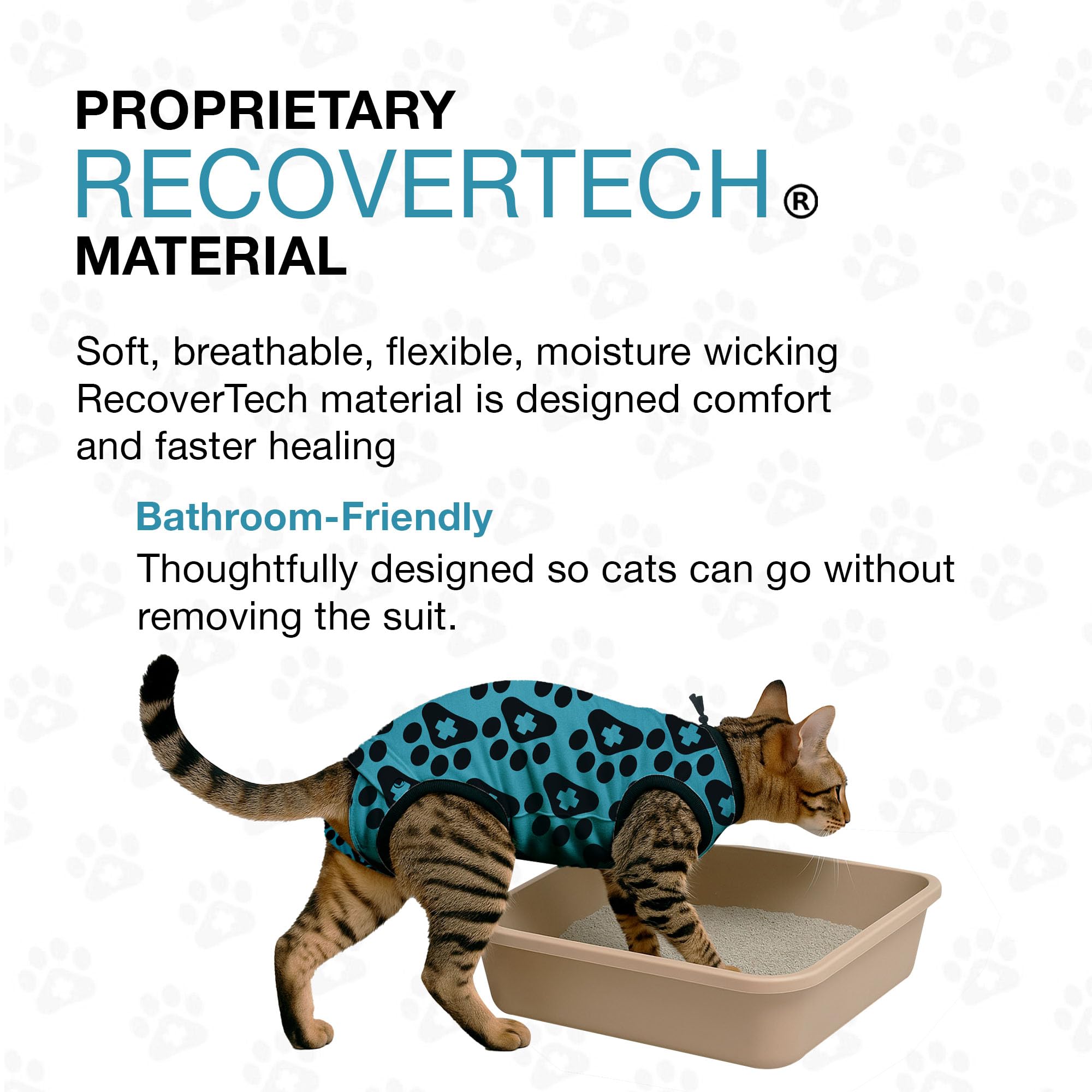 BellyGuard cat clothing secure-fit design keeps the garment in place