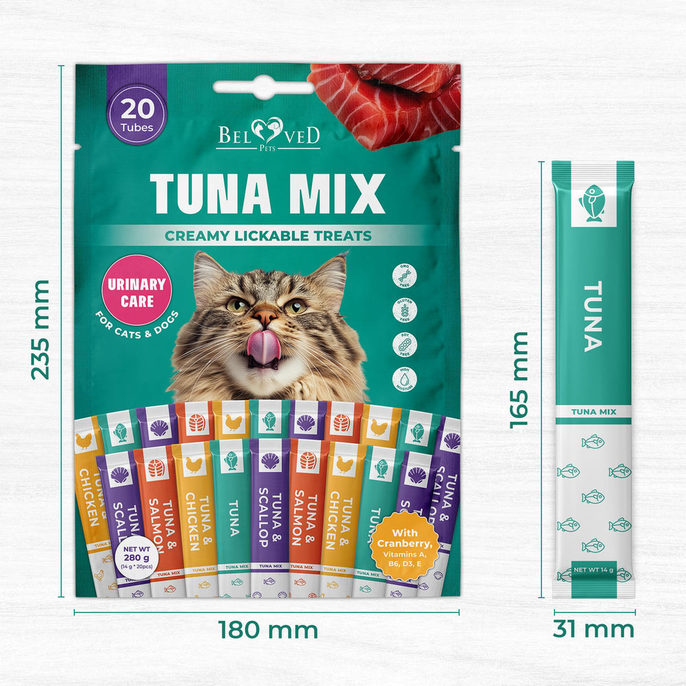 Beloved Pets bulk pack 20 tubes provides economical treats