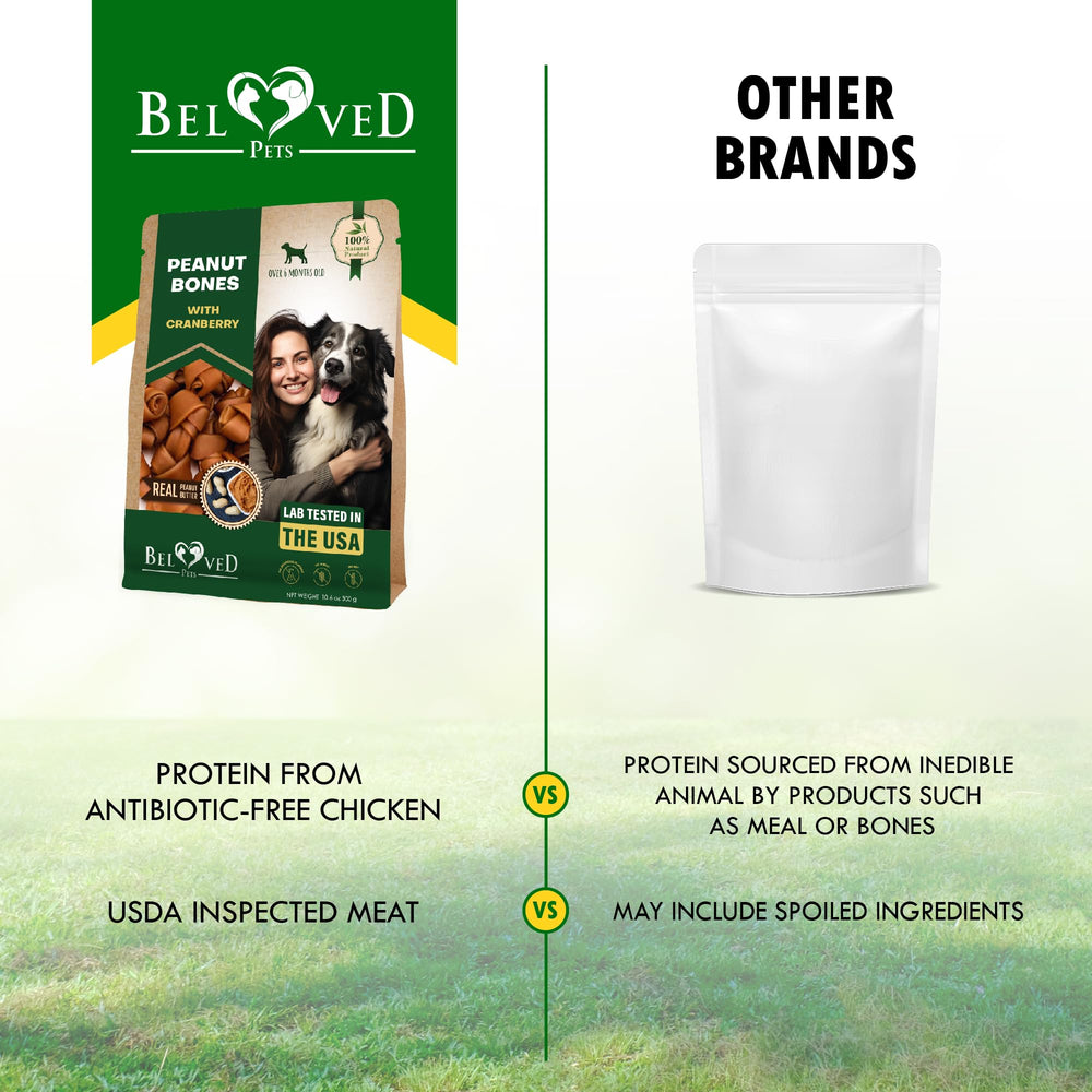 Collagen-enriched dog treats from Beloved Pets for joint-support moments.