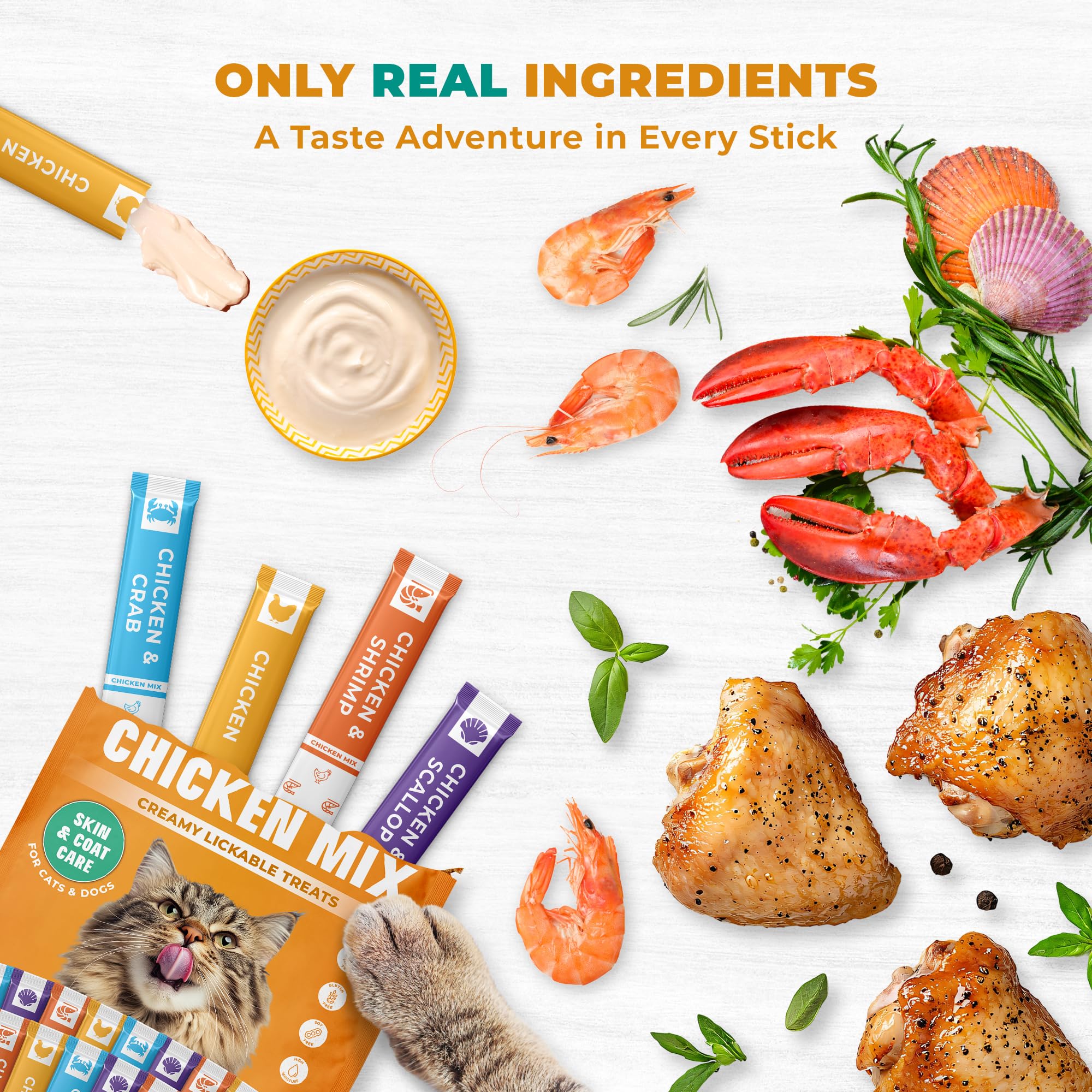 Beloved Pets crab-tube bite for felines, enticing seafood option