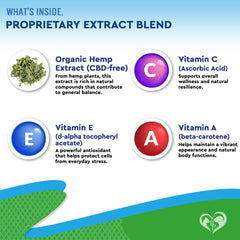 Beloved Pets hemp oil drops dispense onto food for easy administration.