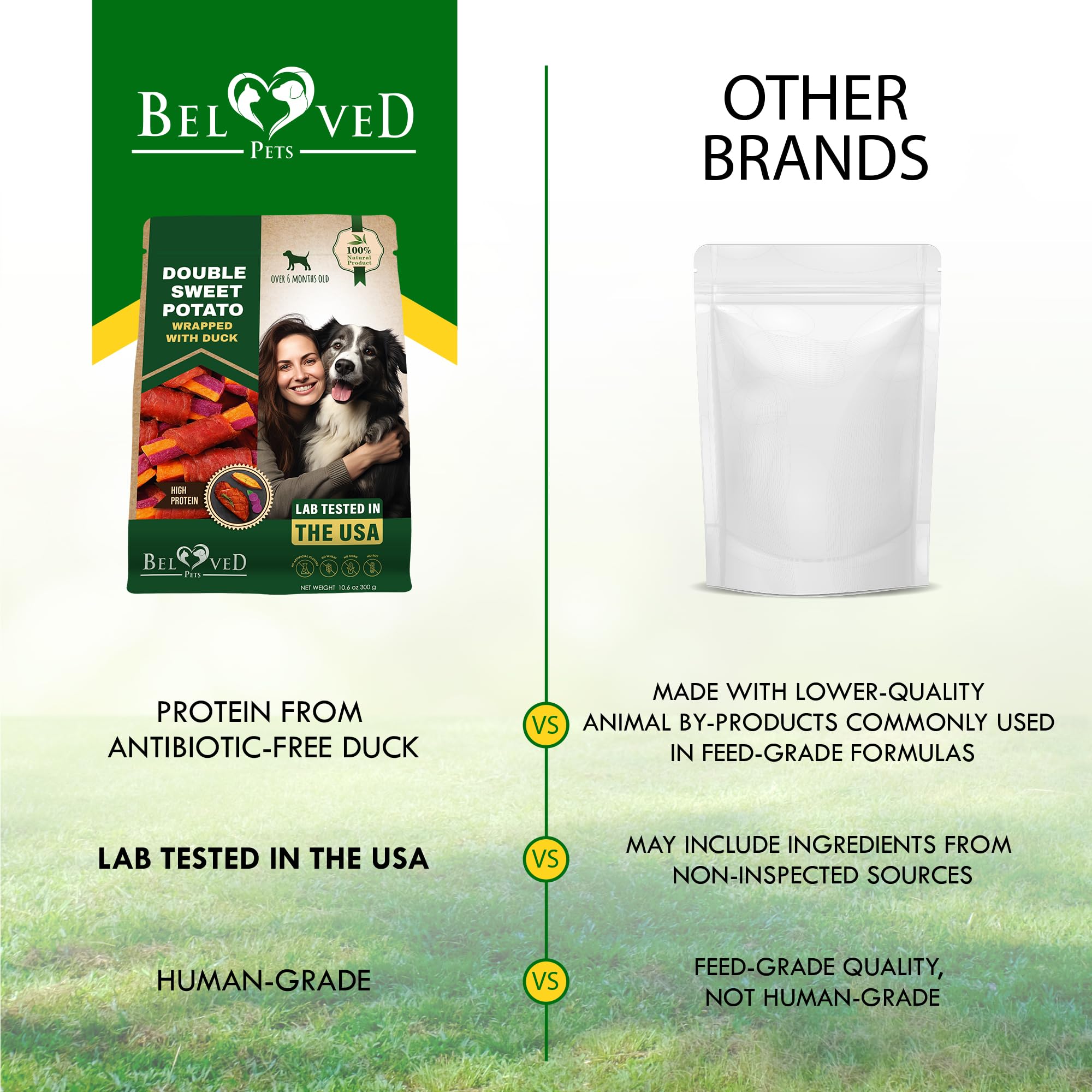 Beloved Pets Long-lasting chew suitable for large, medium, and small breeds.