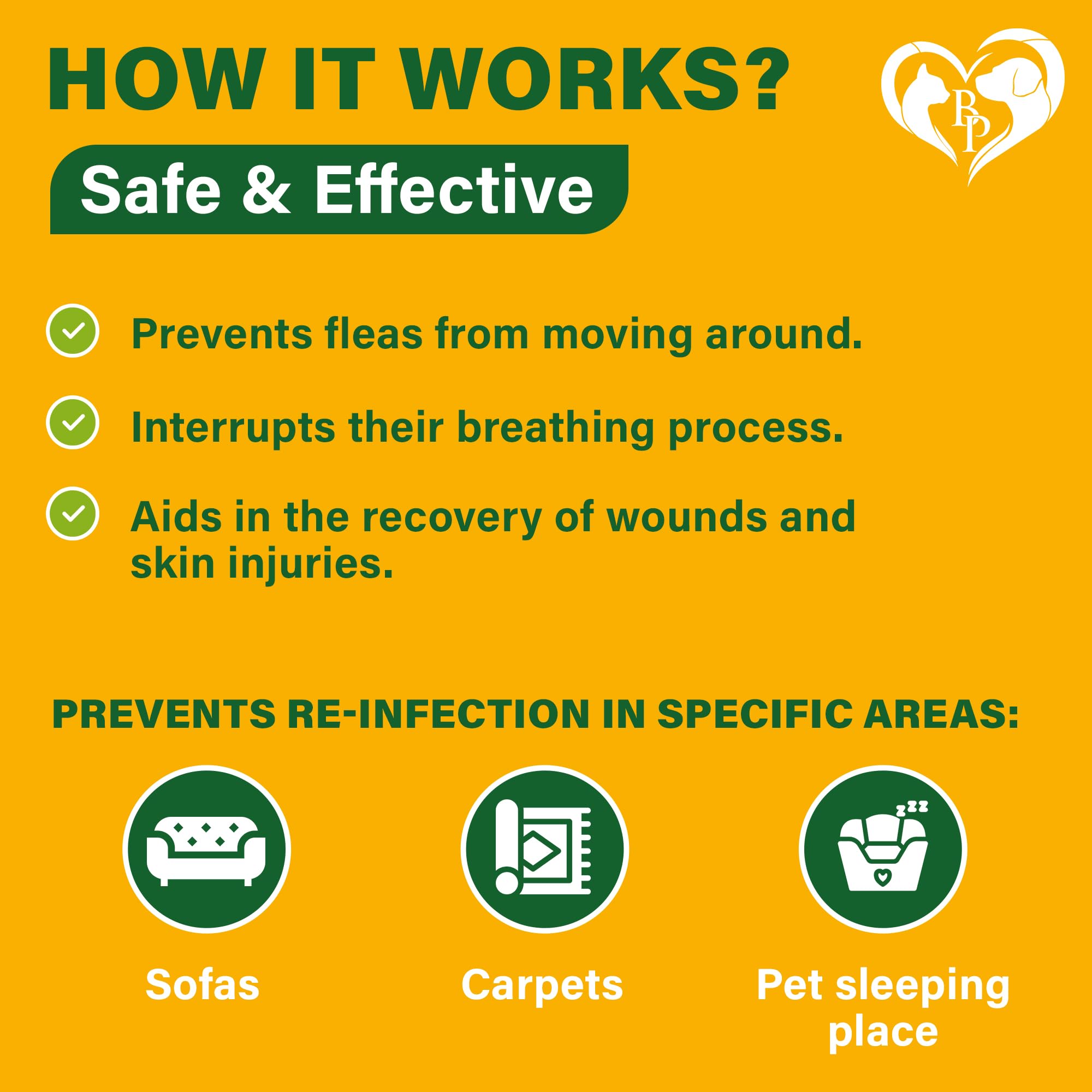 Beloved Pets flea tick spray for indoor surfaces with long-lasting effect