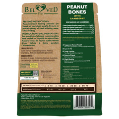 Closeup of Beloved Pets rawhide-free chew for safe dog snacking.